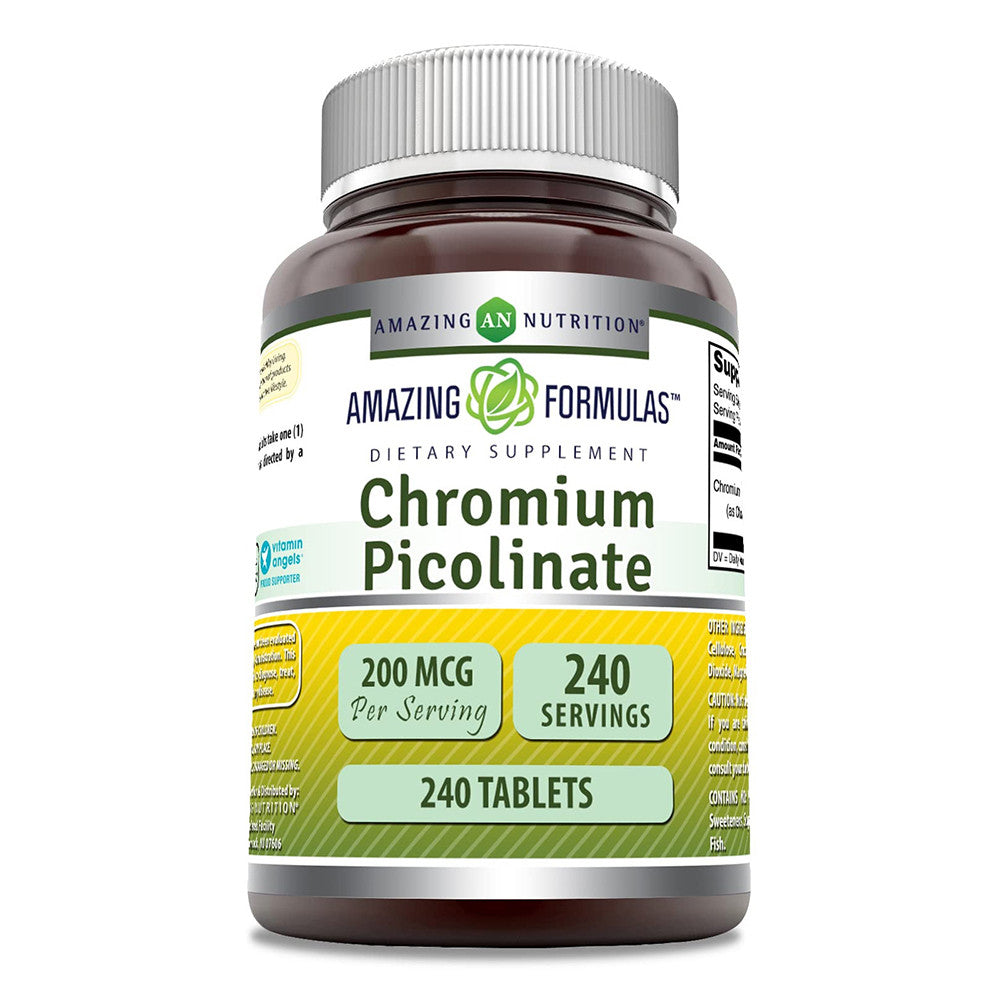 Amazing Nutrition Amazing Formulas Chromium Picolinate 200 Mg Tablets, 240 Ea